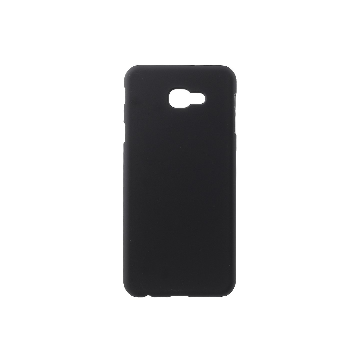 Rubberized Hard Plastic Kansi - Samsung Galaxy J4 Plus - Musta