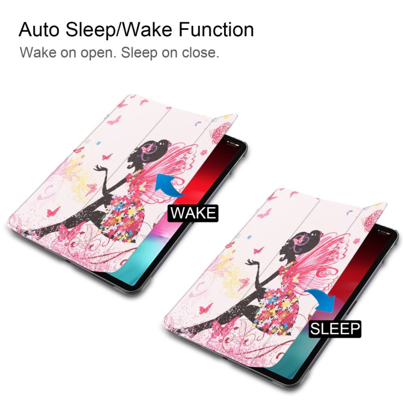 Tri - fold Stand Leather Smart Case for iPad Pro 11 - inch (2018) - Fairy and Butter