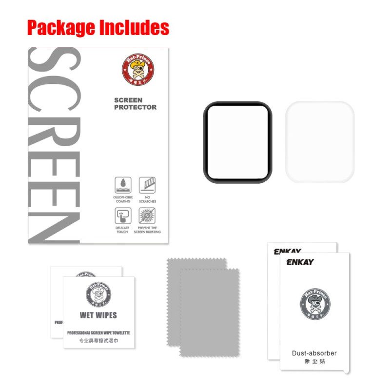 HAT PRINCE Apple Watch Series 4 44mm buet skjermbeskytter i full størrelse