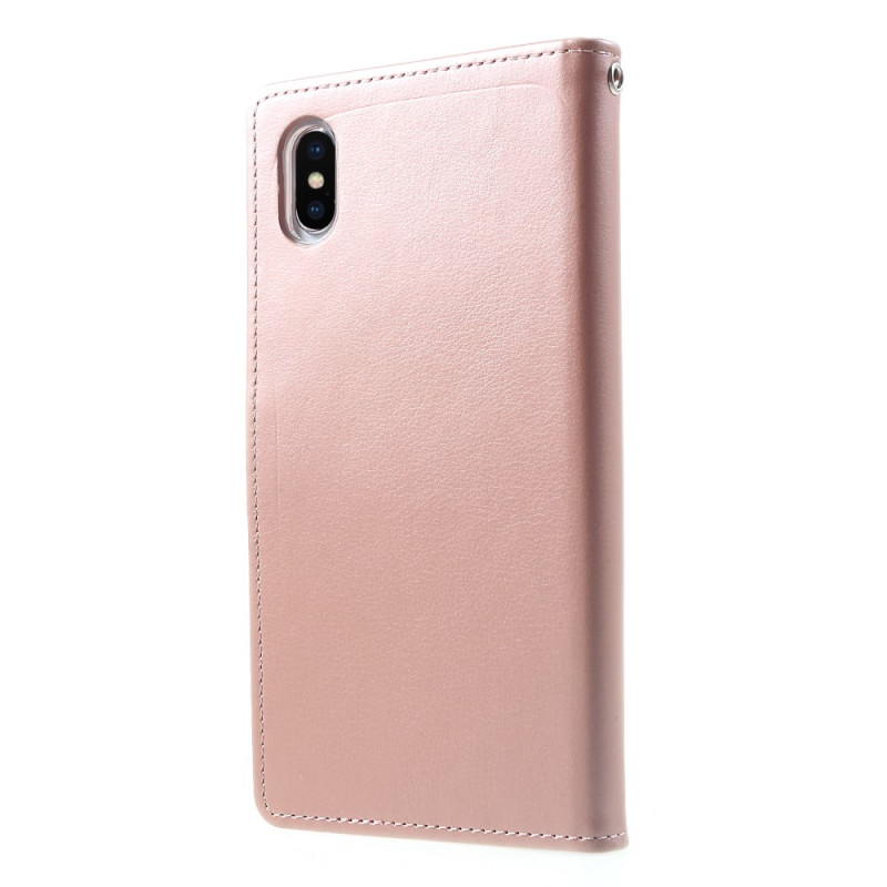 MERCURY GOOSPERY Rich Diary Lompakkokotelo iPhone XS Max - RoseGold