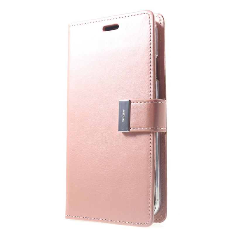 MERCURY GOOSPERY Rich Diary Wallet Case iPhone XS Max - RoseGold
