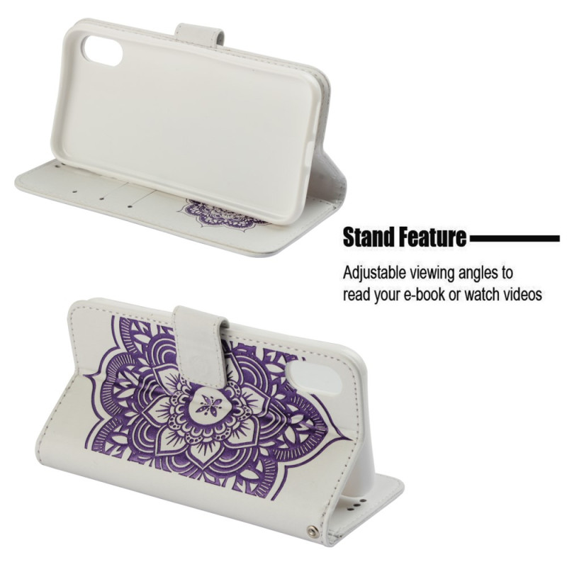 Imprint Dream Catcher Wallet Case for iPhone XS Max - Purple