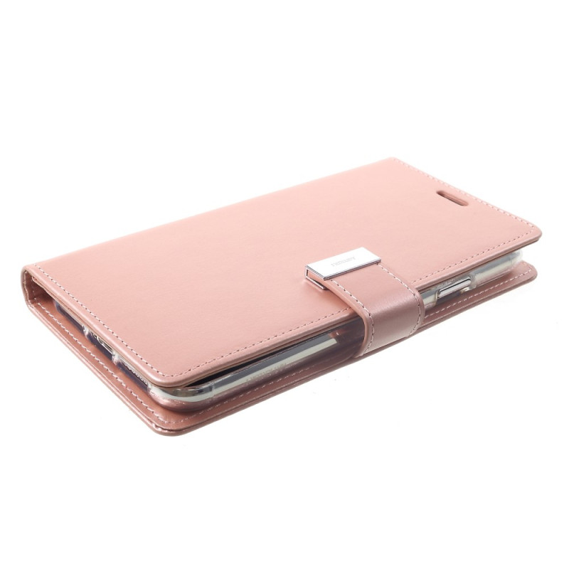 MERCURY GOOSPERY Rich Diary Wallet Case iPhone XS Max - RoseGold