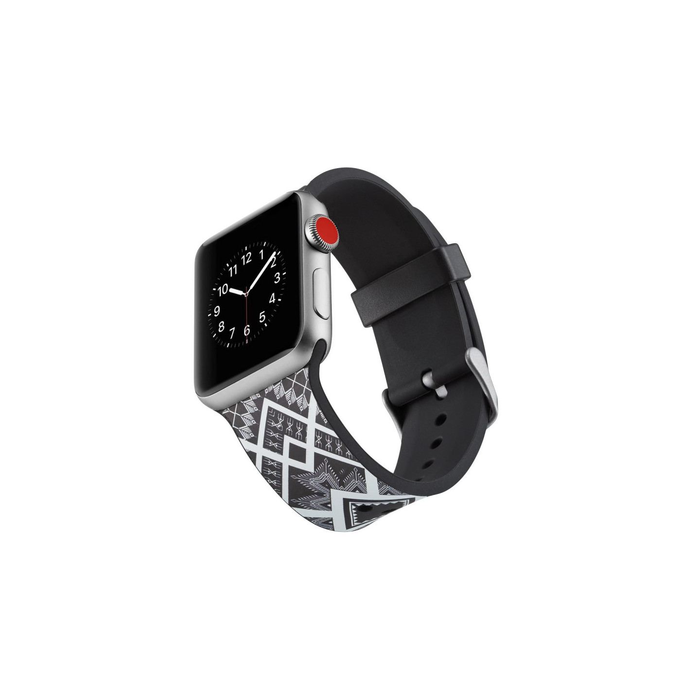 Silikoninen kellohihna Apple Watch 4 44mm, Series 3/2/1 42mm - Nelikulmainen