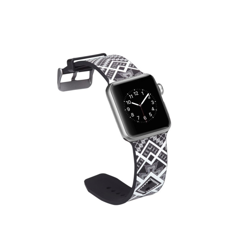 Silikon klokkerem til Apple Watch 4 44mm, 3/2/1 42mm - firkant