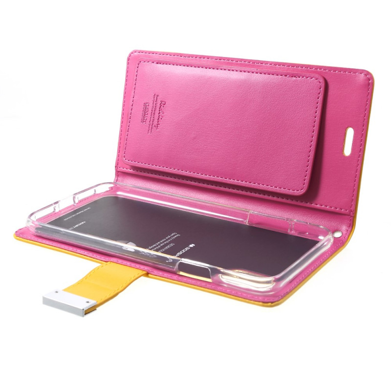 MERCURY GOOSPERY Rich Diary Wallet Case iPhone XS Max - Yellow