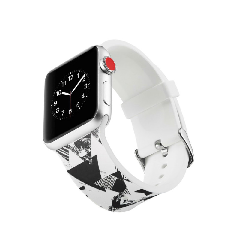 Silikon klokkerem til Apple Watch 4 44mm, 3/2/1 42mm - trekant