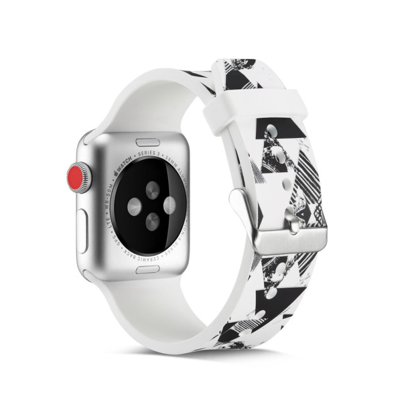 Silikon klokkerem til Apple Watch 4 44mm, 3/2/1 42mm - trekant