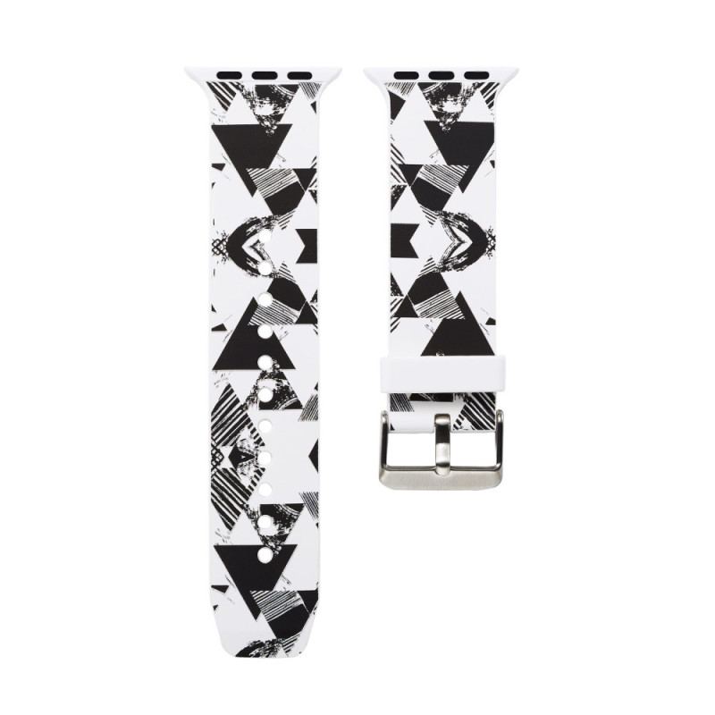 Silicone Watchband for Apple Watch 4 44mm, Series 3 / 2 / 1 42mm - Triangle