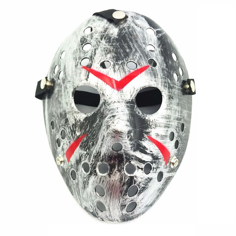 Friday The 13th Jason Mask for Halloween and party - Silver