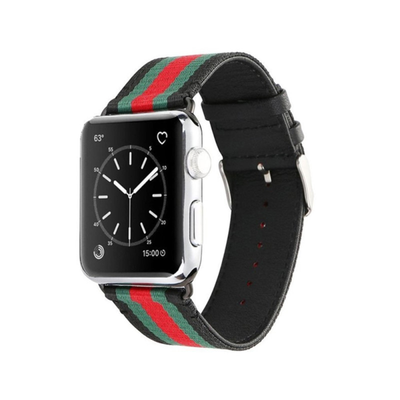 Nylon klokkebånd til Apple Watch 4 44mm, serie 3/2/1 42mm