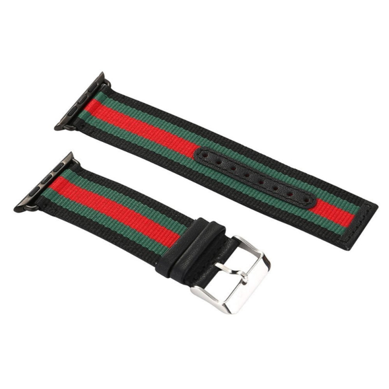 Nylon klokkebånd til Apple Watch 4 44mm, serie 3/2/1 42mm