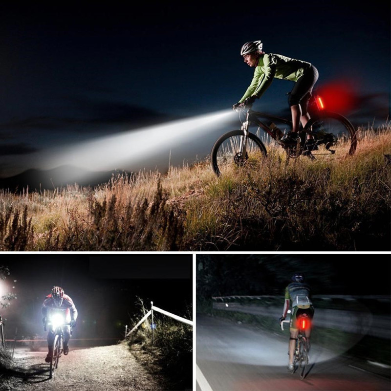YOUOKLIGHT Vanntett Sykkellampe LED Super Bright Cylinderlampe