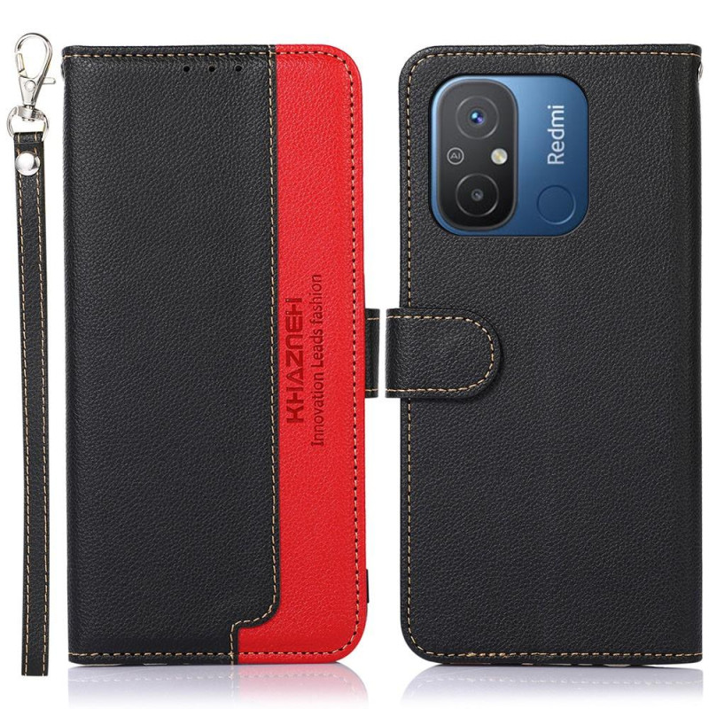 KHAZNEH Phone Cover to Xiaomi Redmi 12C - Black/Red