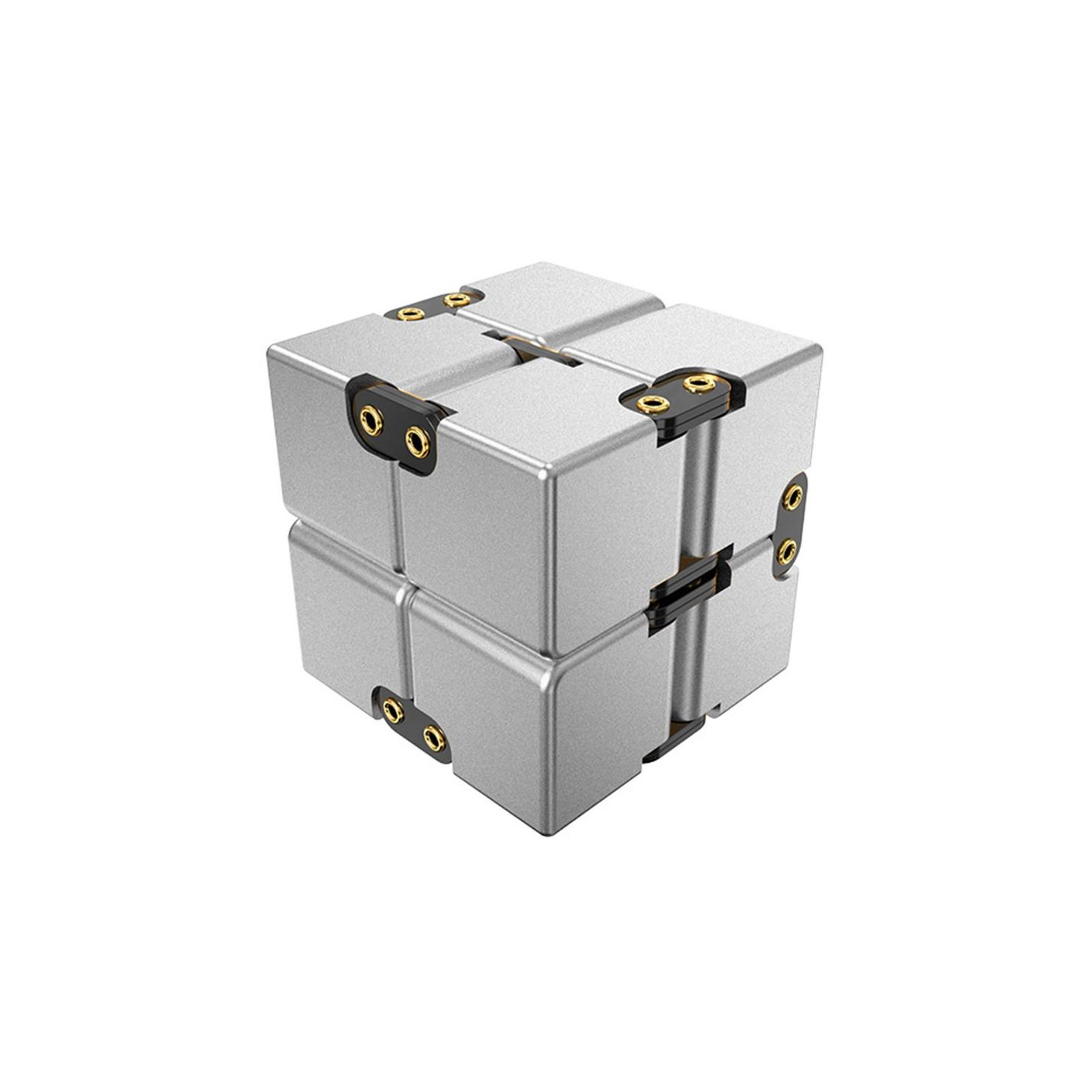 Fidget Toy Infinite Cube Stressaflastningsflipblok - Sølv