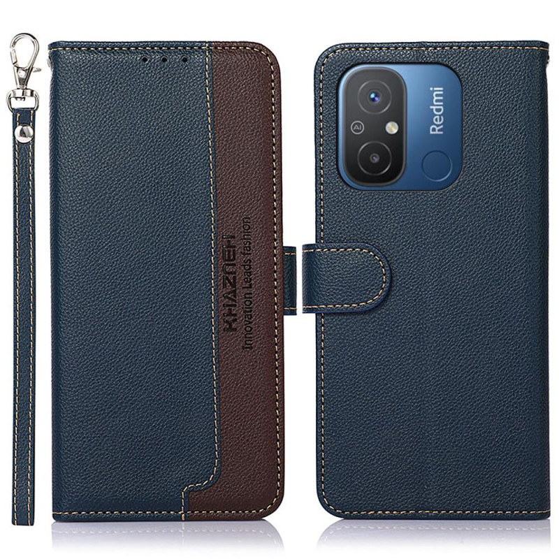KHAZNEH Phone Cover to Xiaomi Redmi 12C - Blue/Brown