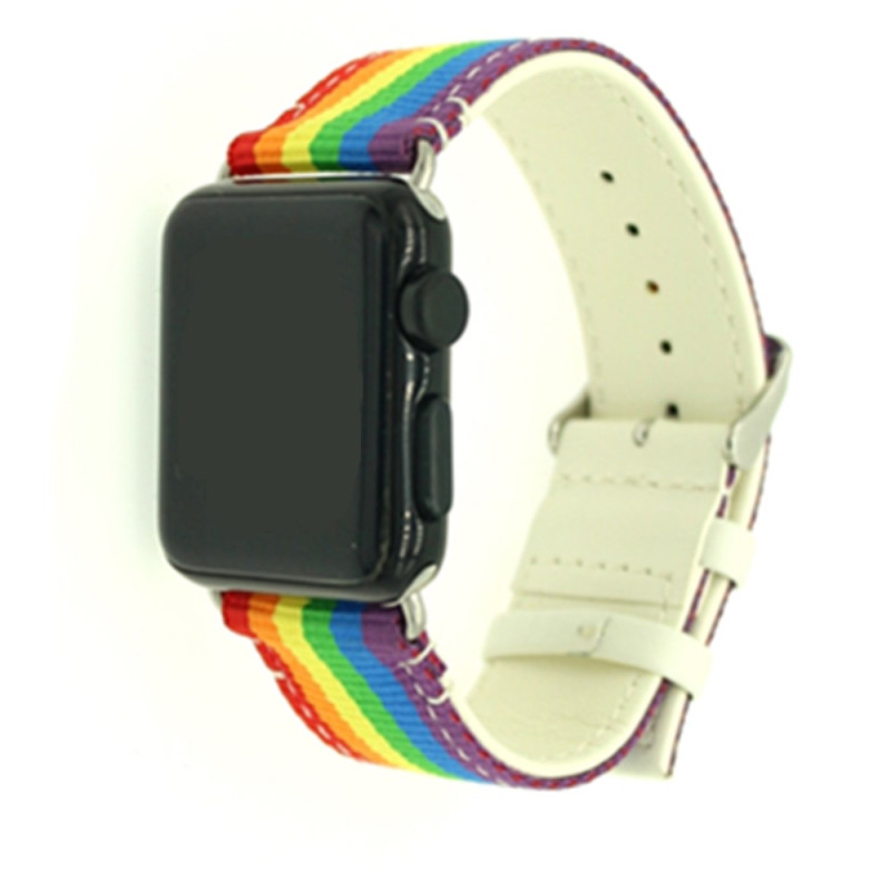 Nylon Sports Watchband - Apple Watch Series 3/2/1 38mm - Pride
