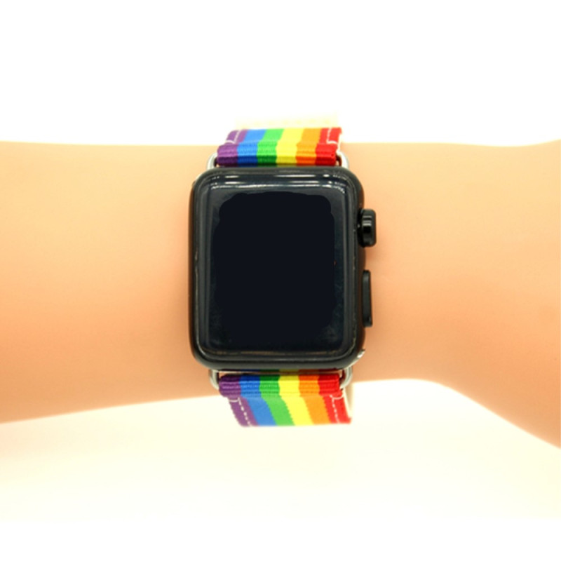 Nylon Sports Watchband - Apple Watch Series 3/2/1 38mm - Pride