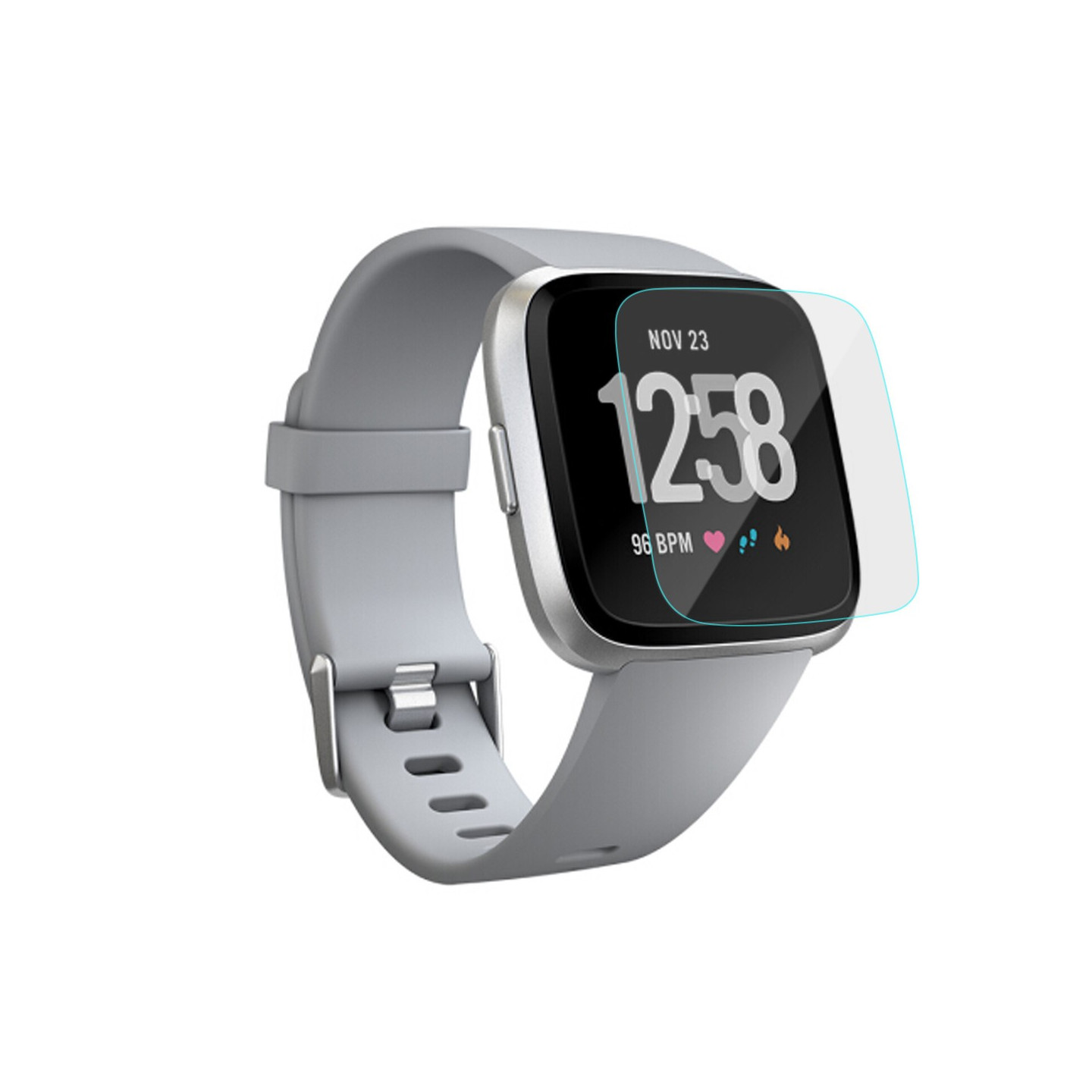 For Fitbit Versa 0.3mm Tempered Glass Screen Protection Film (Arc Edge)