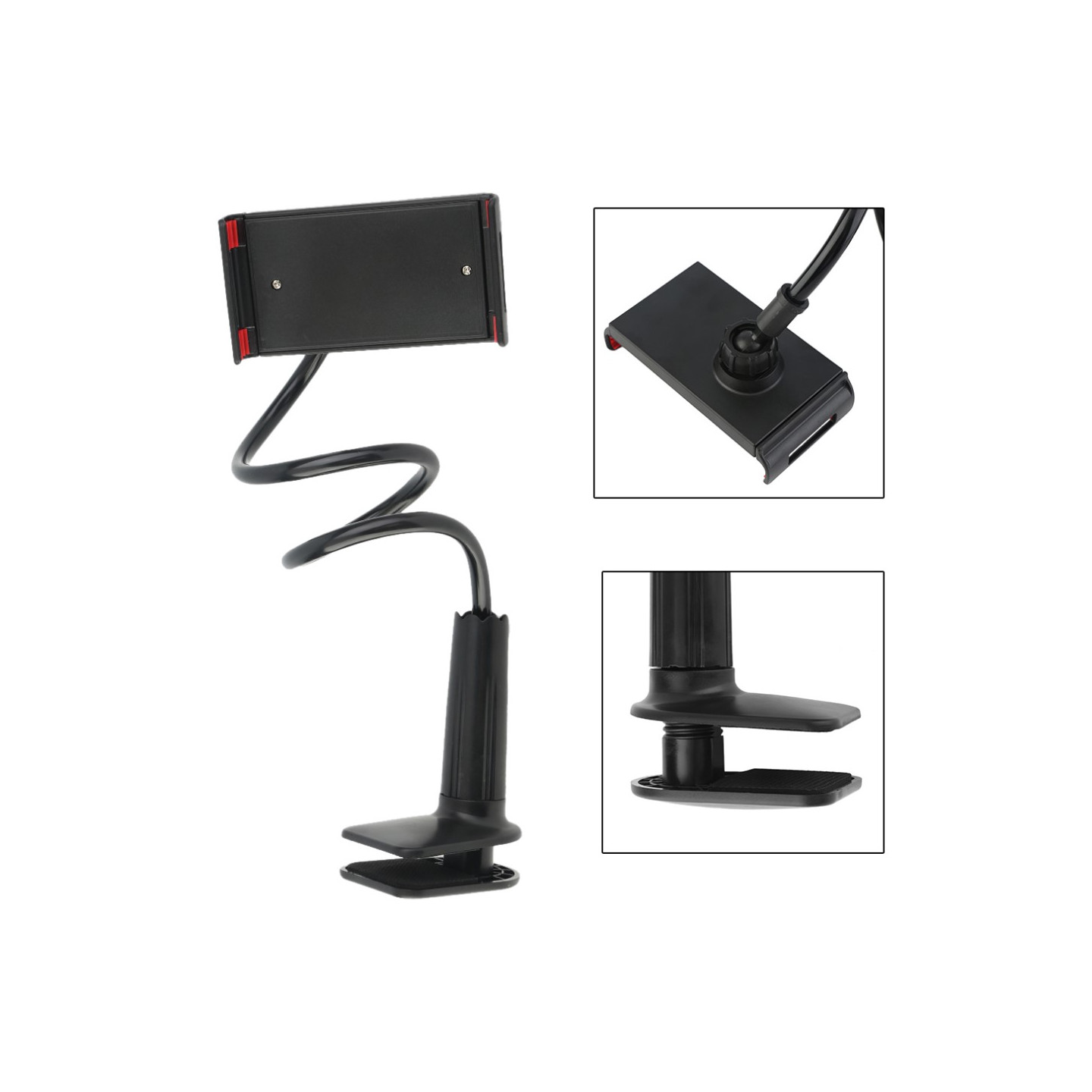 Universal Lazy Bracket iPad - matkapuhelimen tablet - tietokoneelle - musta