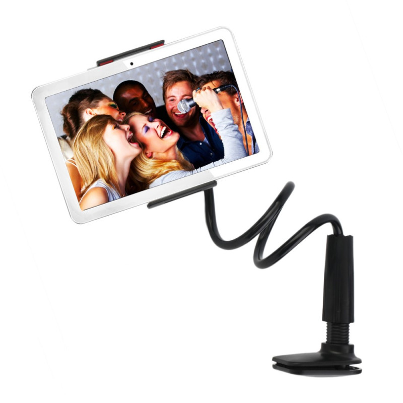 Universal Lazy Bracket for iPad Mobile Phone Tablet Computer - Black