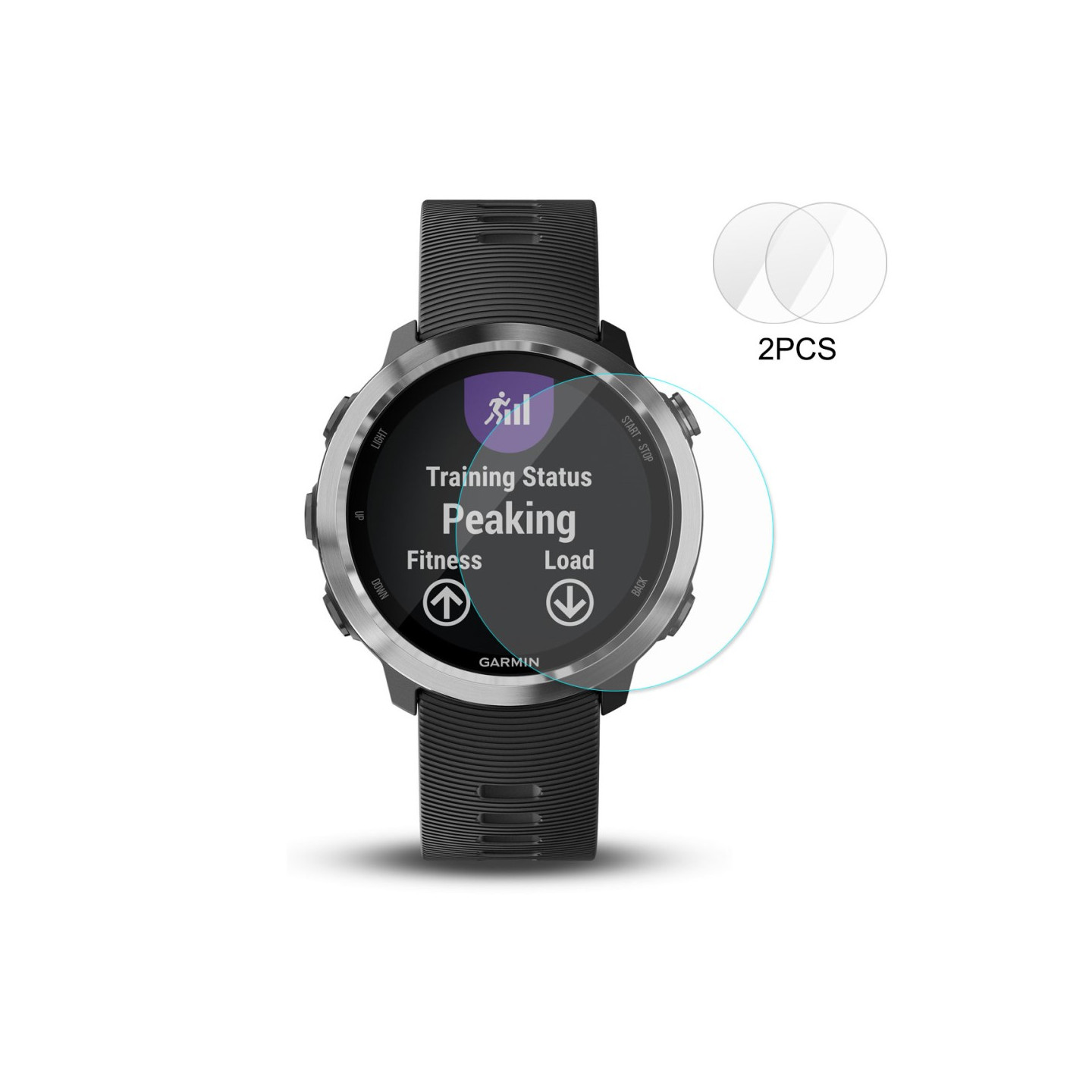 HAT PRINCE Garmin Forerunner 645 2PCS Hærdet Glas Skærmbeskytter