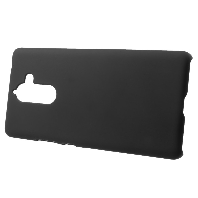 For Nokia 7 Plus Rubberized PC Protective Cell Phone Casing - Black
