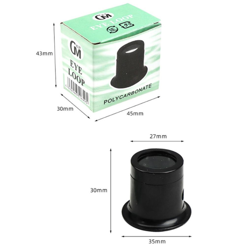 monokulær forstørrelsesglass Forstørrelsesglass 15X Forstørrelsesreparasjon