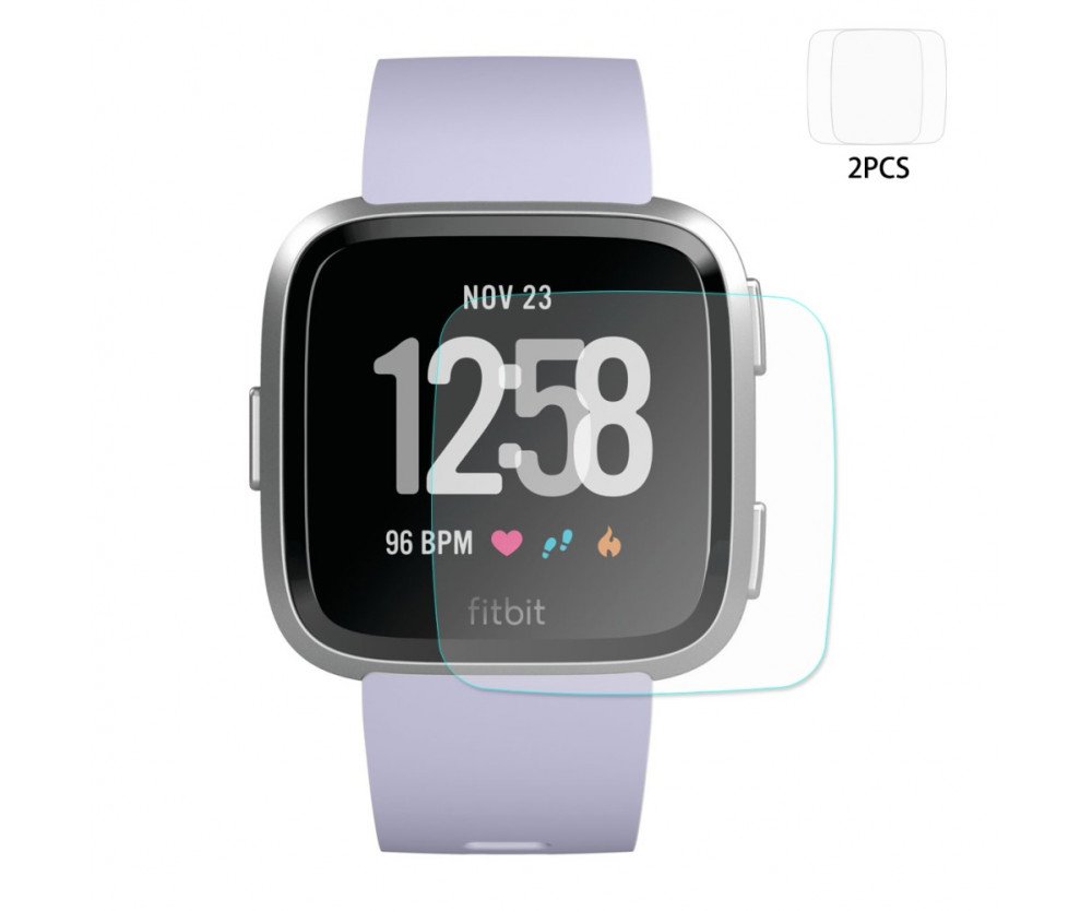 2 st HAT PRINCE Fitbit Versa Tempered Glass 0.2mm