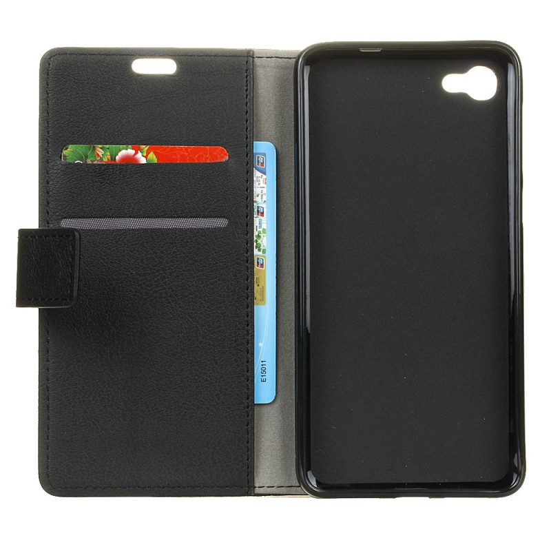 Wallet Stand Case for Alcatel A5 LED - Black