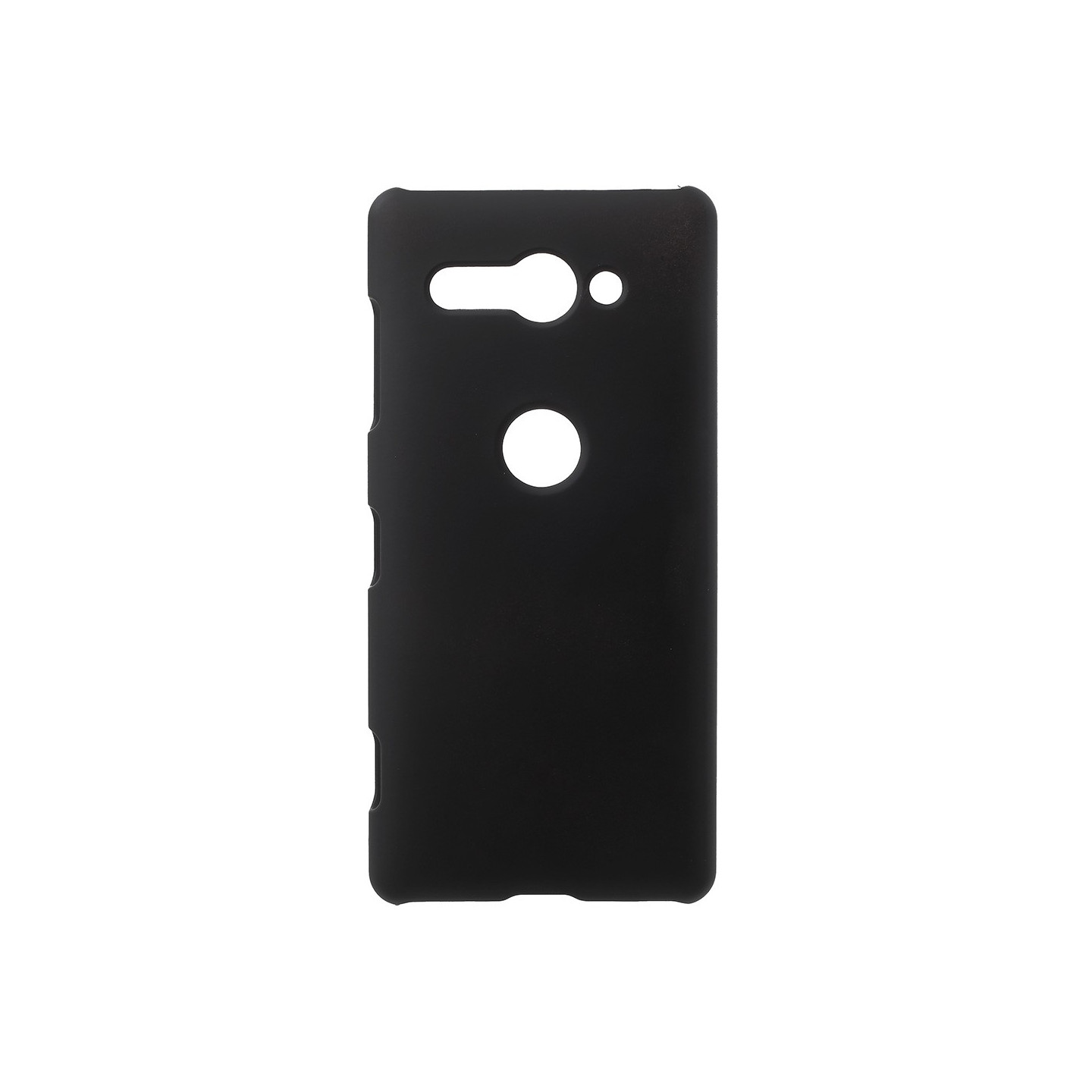 Rubberized Hard Plastic Case for Sony Xperia XZ2 Compact - Black