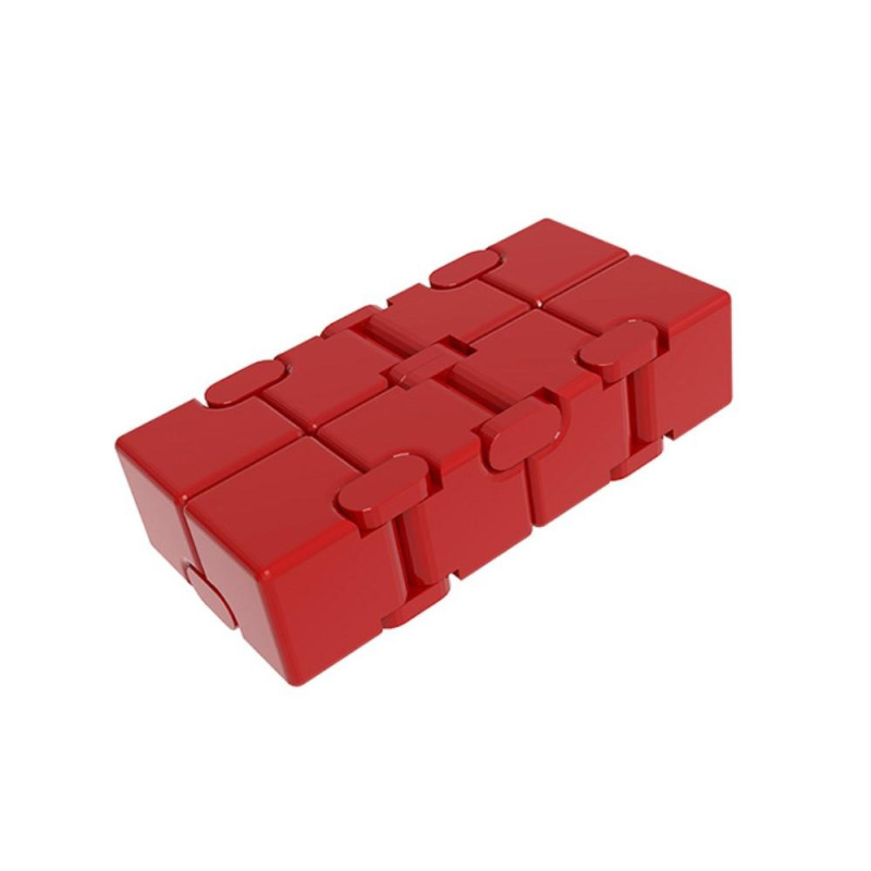 Fidget Spinner Relaxation Infinite Cube Metal Flip - Cube Svart - V