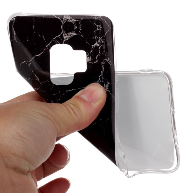 MTK Samsung Galaxy S9 SM - G960 TPU - Marmor Svart