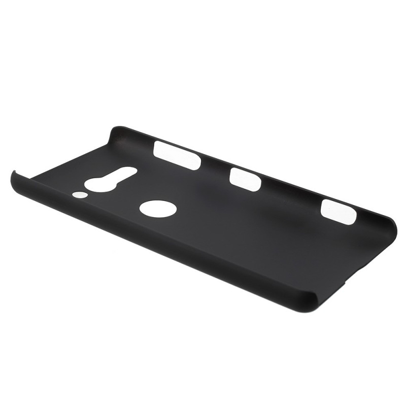 Rubberized Hard Plastic Suojakuori - Sony Xperia XZ2 Compact - Musta