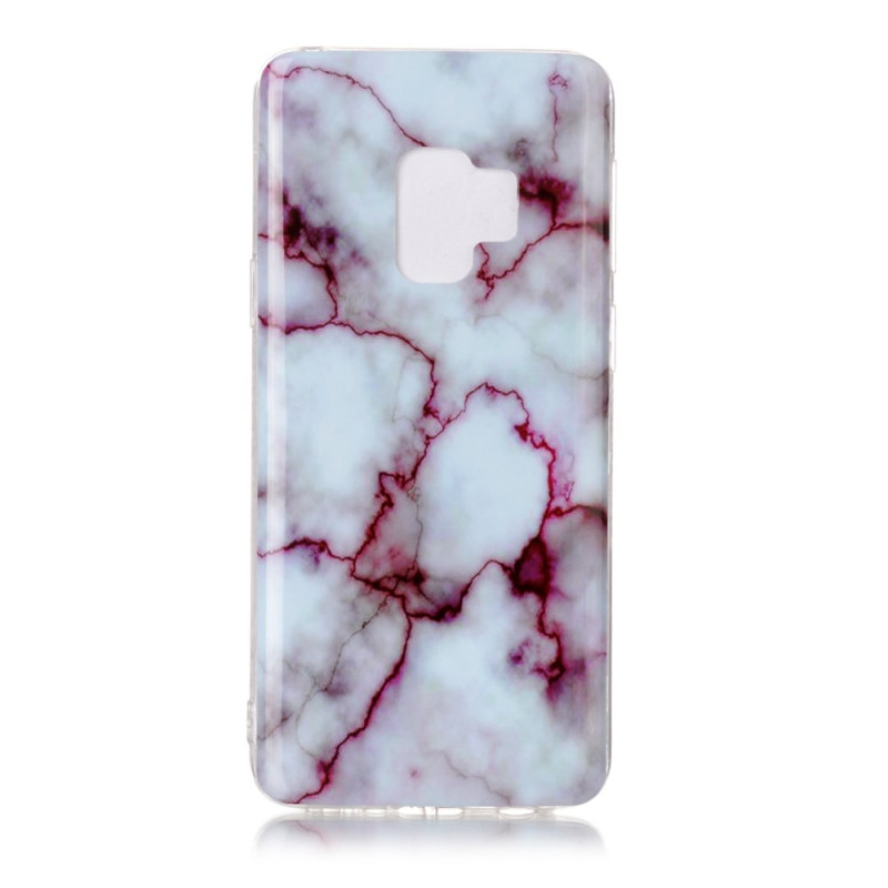 Samsung Galaxy S9 G960 TPU Phone Protection Suojakuori - Marble Violetti