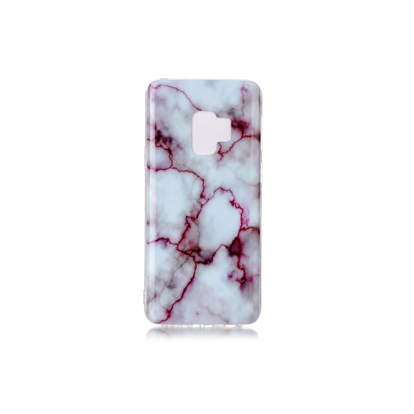 Samsung Galaxy S9 G960 TPU Phone Protection Suojakuori - Marble Violetti
