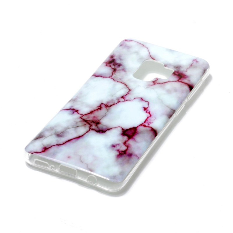 Samsung Galaxy S9 G960 TPU Phone Protection Case - Marble Purple