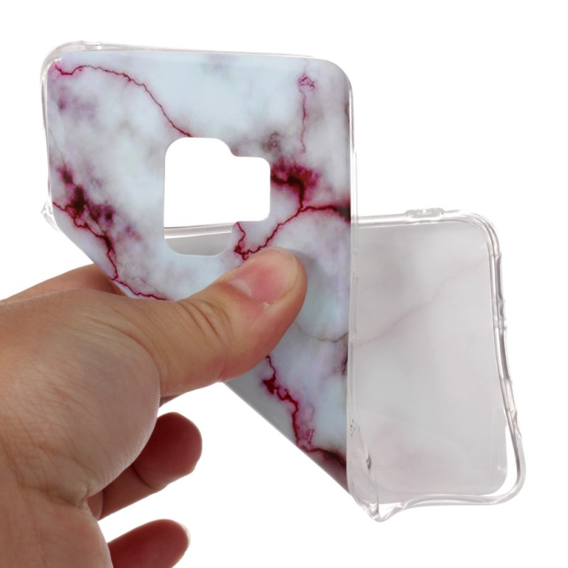 Samsung Galaxy S9 G960 TPU Phone Protection Suojakuori - Marble Violetti