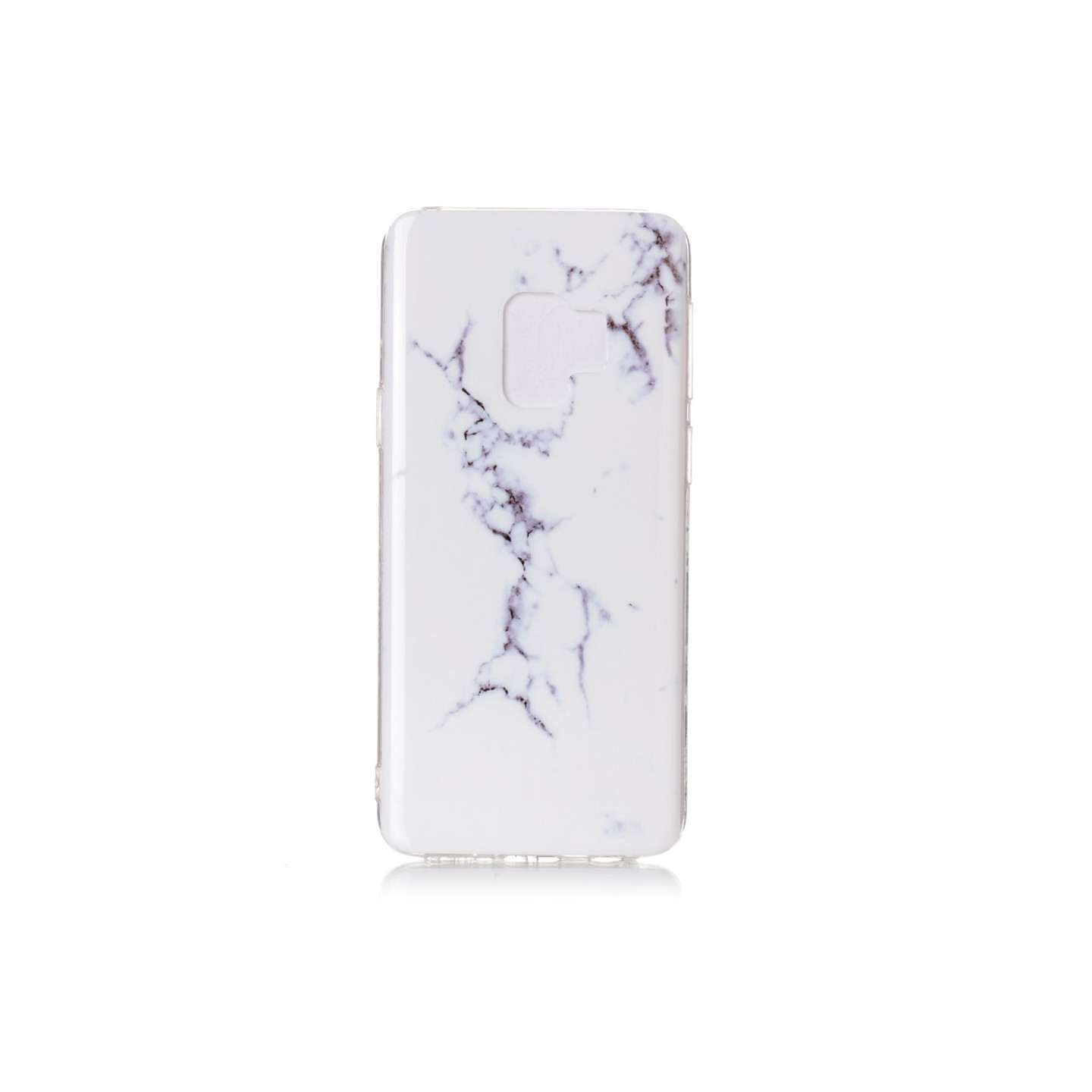 IMD Patterned TPU Mobile Kansi Samsung Galaxy S9 SM - G960 - Valkoinen Marble