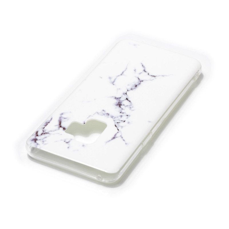 IMD Patterned TPU Mobile Kansi Samsung Galaxy S9 SM - G960 - Valkoinen Marble