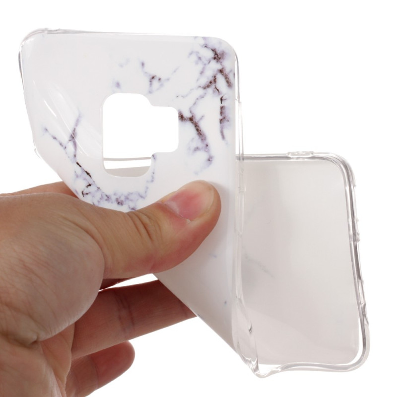 MTK Samsung Galaxy S9 SM - G960 TPU Marmor - Hvit Marmor