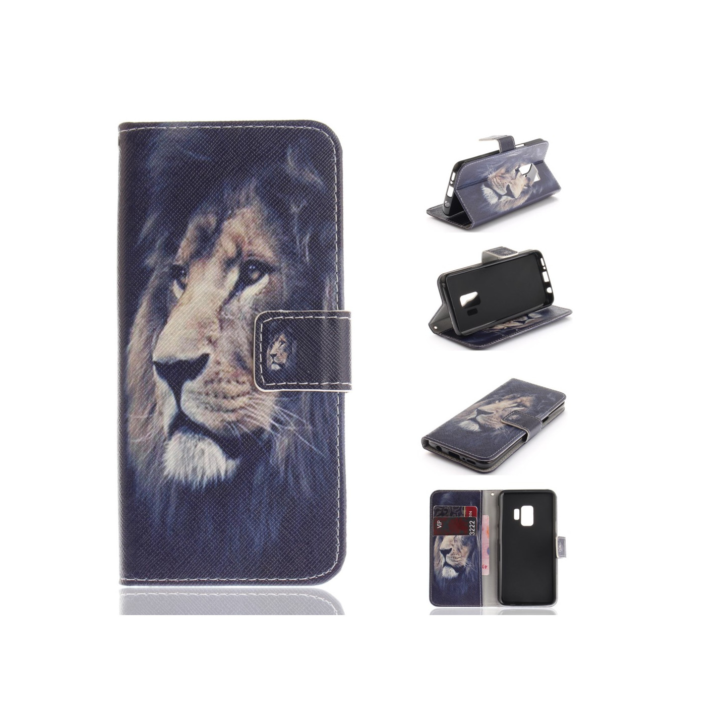 Samsung Galaxy S9 Lommebok - cover - Løve