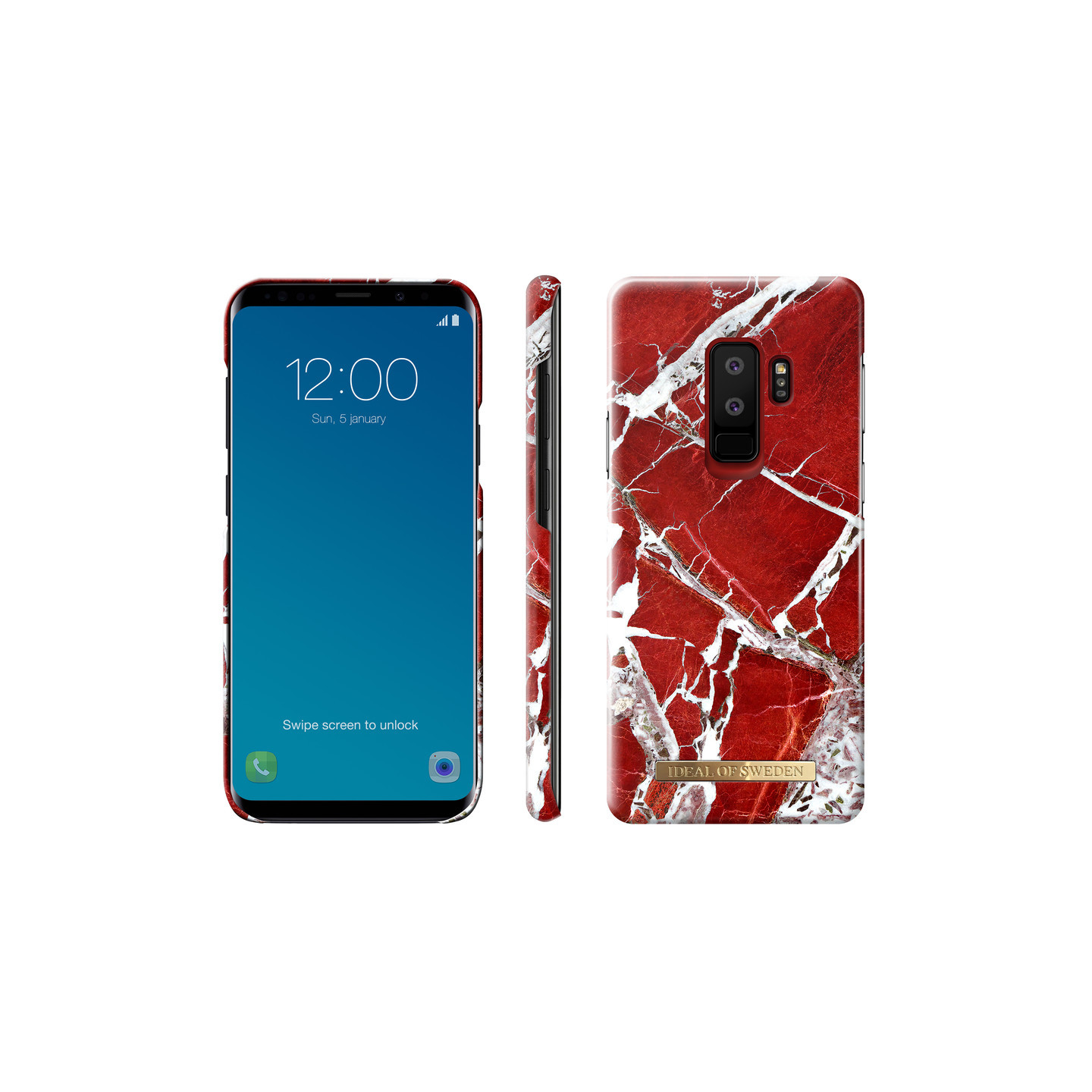iDeal Sverige Samsung Galaxy S9 Plus - RØD MARMOR