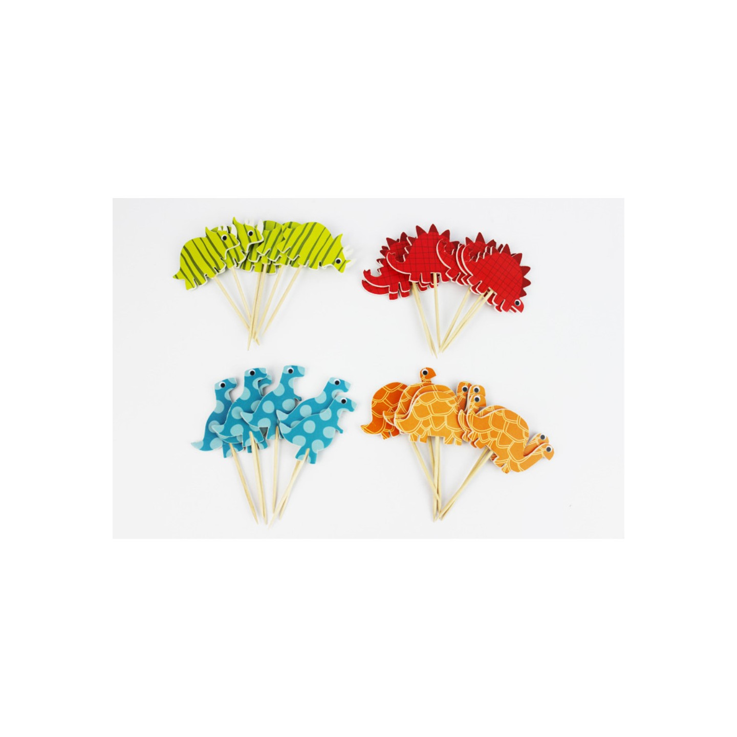 24PCS/Lot Cartoon Pattern Cupcake Topper Cake Decorations