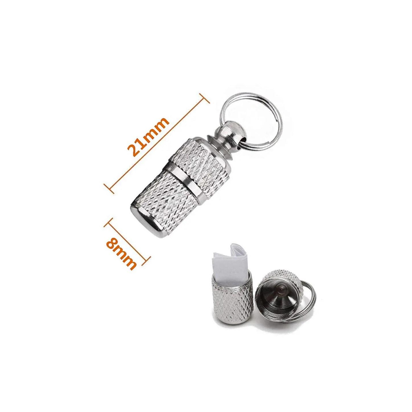 Dog Cat Anti - lost Storage Tube Tags Halskjede anheng