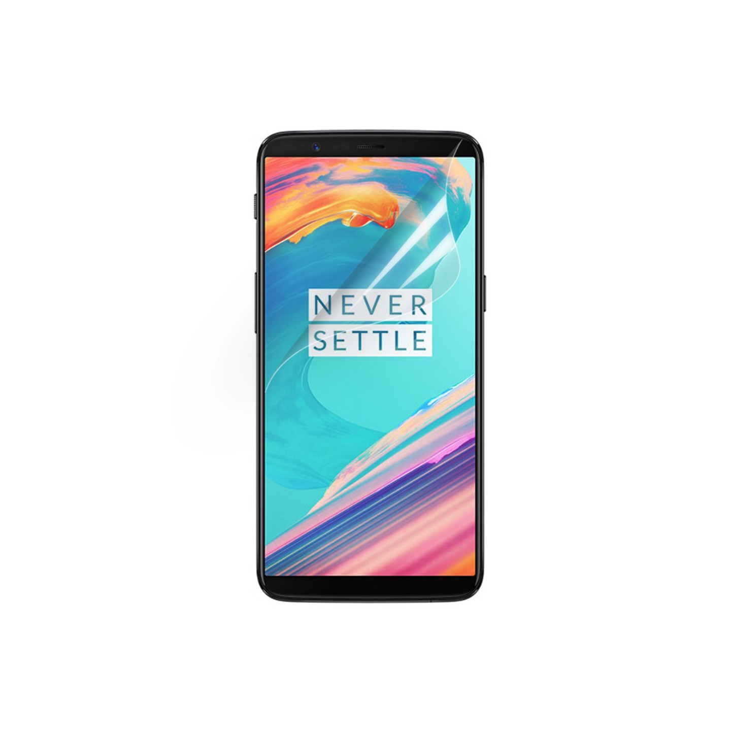 OnePlus 5T Ultra Clear LCD - skjermbeskytter med rengjøringsklut