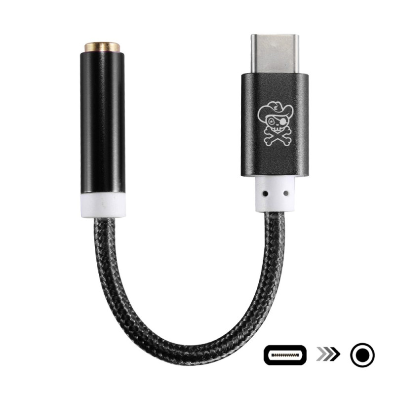 HAT PRINCE USB Type - C to 3.5mm Audio Adapter Cable - Musta