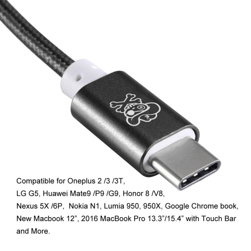 HAT PRINCE USB Type - C to 3.5mm Audio Adapter Cable - Musta