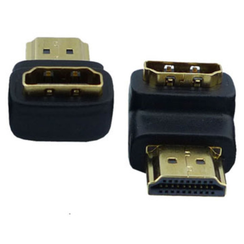 Mini HDMI Male to HDMI Female 180 Degree Swiveling Adapter