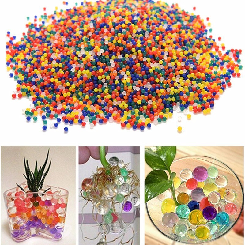 260 g jordfri voksende perler Farverigt assorteret vanddekorationsvasefyldstof, perle